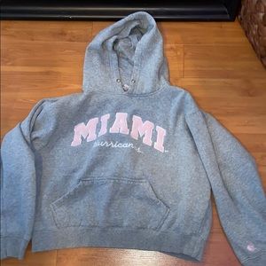miami hurricanes hoodie size small